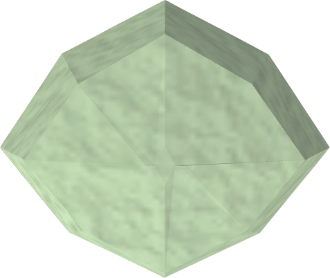 A detailed view of an uncut jade