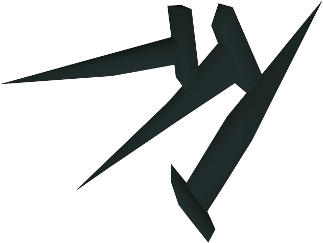 A detailed view of some black nails