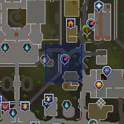This is a map to the entrance of the Varrock Sewers