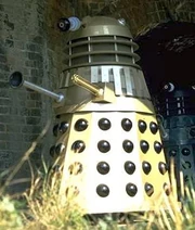 A gold Supreme Dalek.