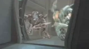 A Berserker Lord (left) fights Ghor (right)