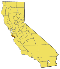 Image:California map showing Santa Cruz County.png