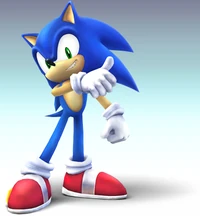 Sonic's appearance for Super Smash Bros. Brawl.