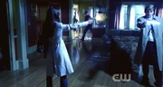 Clark speeds into Lana and Dr. Bethany's confrontation.