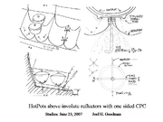Hotpot-type cookers with involute reflectors and wall supported one sided cpc non-imaging reflector