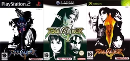 The three different box arts of Soulcalibur II