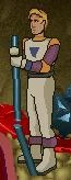 Roger, wearing an EVA suit