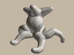 Debug Squid, the very first creature made in Spore