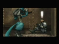 Lucario discovers Snake.