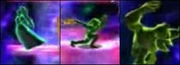 Subspace clones of Peach, Link and Donkey Kong.