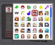 Icon list.