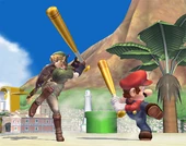 Each character has a unique smash attack animation while using the Home-run Bat in Brawl.