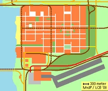 Gedetailleerde kaart van Wikistad