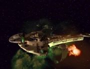 Klingons destroying the Prakesh.