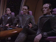 The Cardassian delegation to the Enterprise, in 2369.