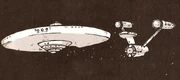 The Enterprise enroute to Starbase 13 after a saucer separation