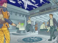 Rouge Squadrons briefing rum.