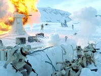 Alliance soldiers under heavy Imperial fire.