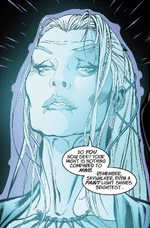 The Dark Woman's Force ghost appears to Vader.