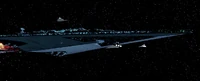 The Executor and several escorting Star Destroyers.