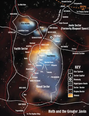 The Greater Javin, Clabburn's target area.