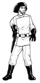 An Imperial Navy trooper in full uniform.