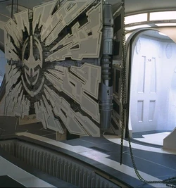 A T-14 aboard Queen Amidala's Royal Starship.