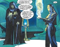 Palpatine attempting to turn Leia.