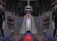 A ceremony on Coruscant to reward Stele for saving Palpatine.