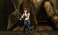 Tavion/Marka Ragnos draws his Sith sword from the Scepter of Ragnos.