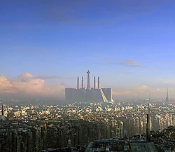 The Temple; unobstructed from view.