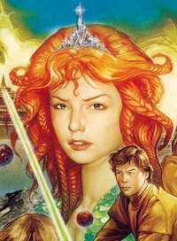 Tenel Ka wearing one of her crowns.