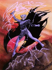 Lumiya, wielding her lightwhip.