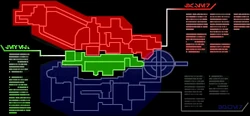A schematic outline of the base.