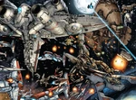 the Republic fleet engages the Mandalorian fleet.