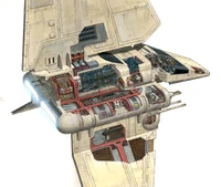 A Lambda-class shuttle cross-section.