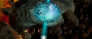 A seismic charge detonating.