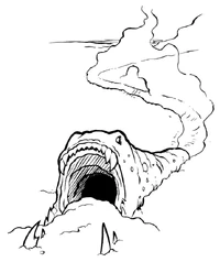 A Snow slug crawls over the surface of Alzoc III.