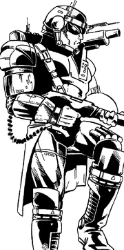 A Juggernaut 510 Combat Power Armor unit