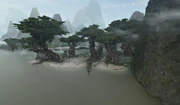 The towering trees and beautiful beaches of Kashyyyk.