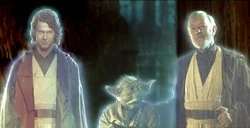 Anakin, Yoda en Obi-Wan
