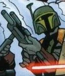 Iadas Typhos  under the coomand of Myles and Jango Fett