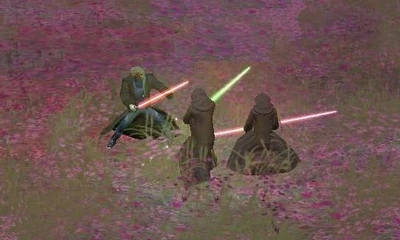 Lightsaber combat on Dantooine