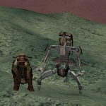 Wookiee and his Droidekas Pet
