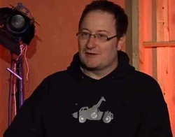 Chris Chibnall, as he appeared on Torchwood Declassified in 2008