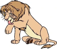 Simba lineart with Reufamba coloring.