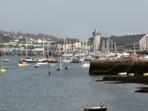 Base view of Falmouth Harbour.
