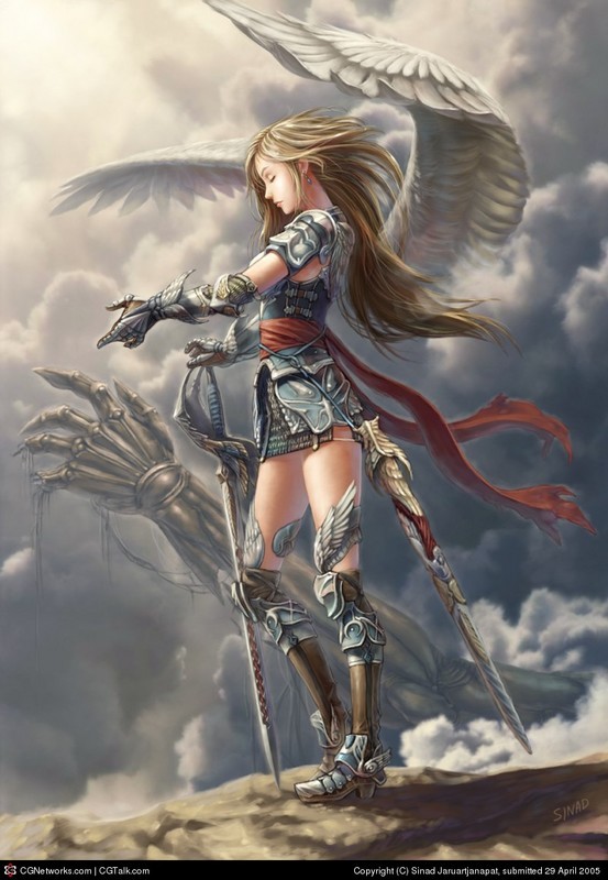 tattoo angel warrior