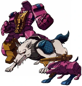 The only thing more awesome than a wolf is a wolf with a robotic transforming wolf inside it!