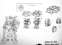 Design concepts for an unproduced Classics Cosmos.  If Hasbro makes this, fans will have their babies.